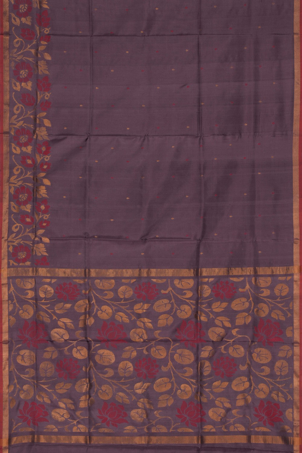 Image of Uppada Silk Dull Violet Saree